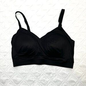 Floatley black Cozy Wireless Adjustable bra. Super soft stretch basic. Size M
